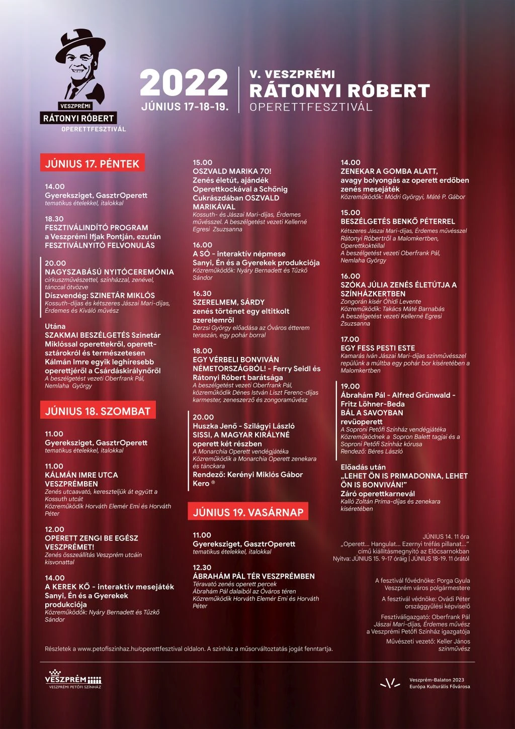 V. Veszprémi Rátonyi Róbert Operettfesztivál